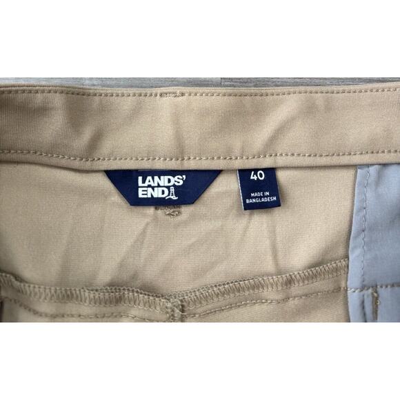 Lands End Mens Khaki Knit Chino Shorts Size 40 - Picture 5 of 7